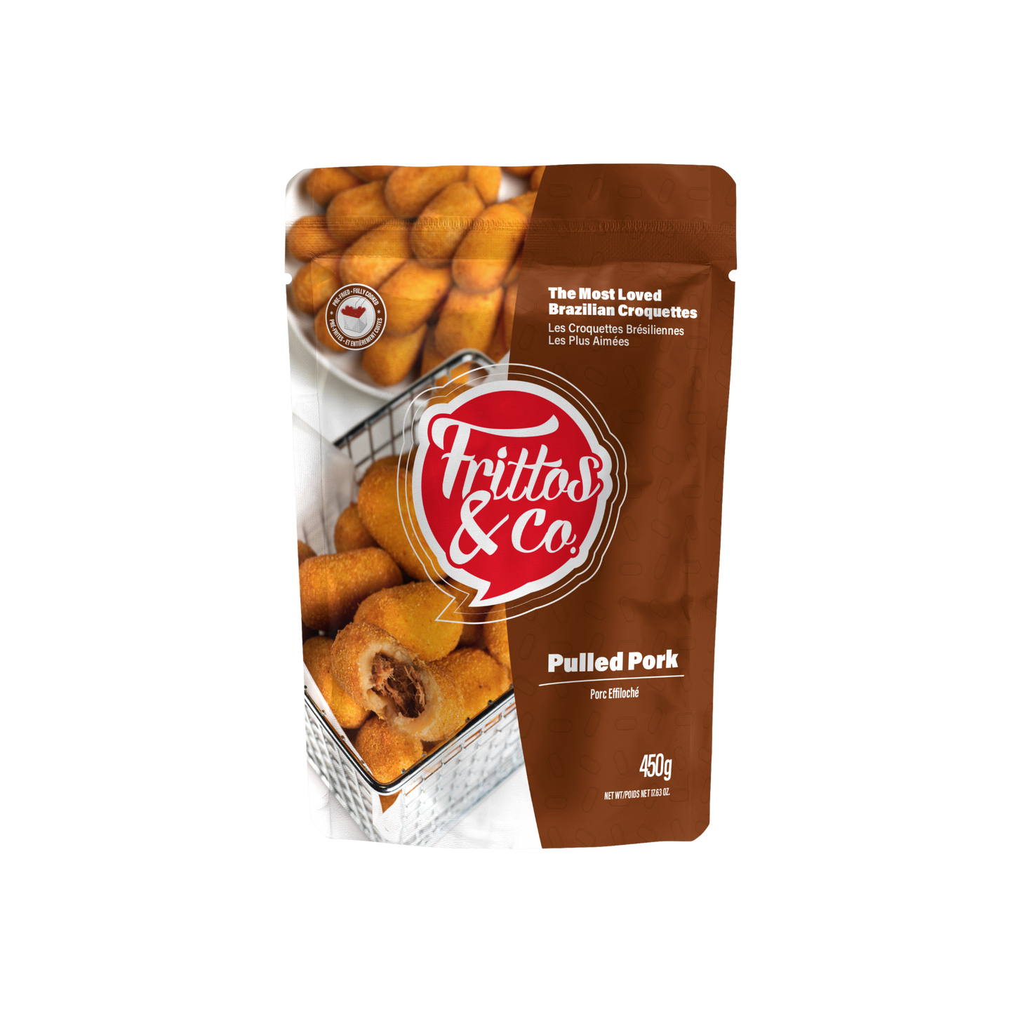 FRITTOS - CROQUETTES AU PORC EFFILOCHE - BOITE DE 12x450g