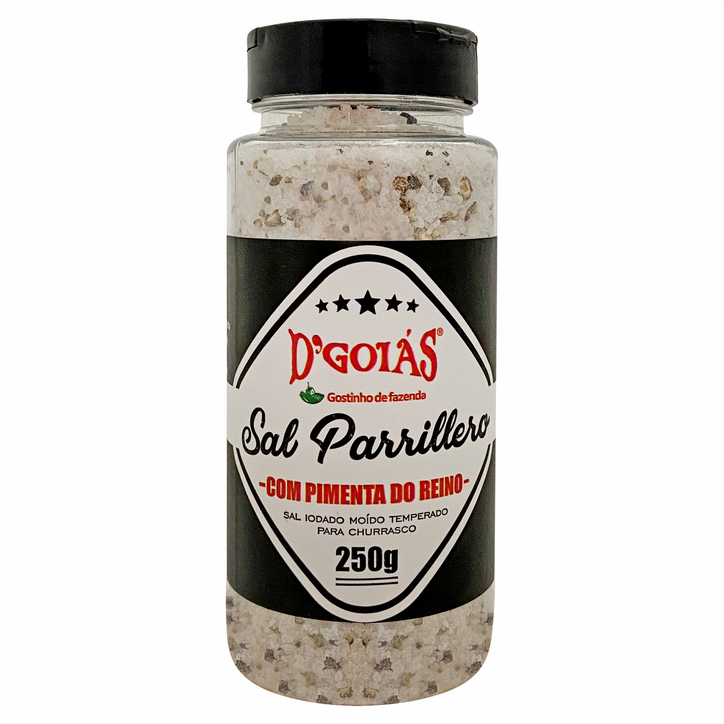 D'GOIAS - BBQ SEL - POIVRE NOIR - 6x250g - BB/MA: 31/AU/2025