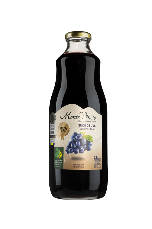 MONTE VENETO - JUS DE RAISIN ROUGE ENTIER - BOITE DE 6x1000ml - BB/MA: 27/04/2025