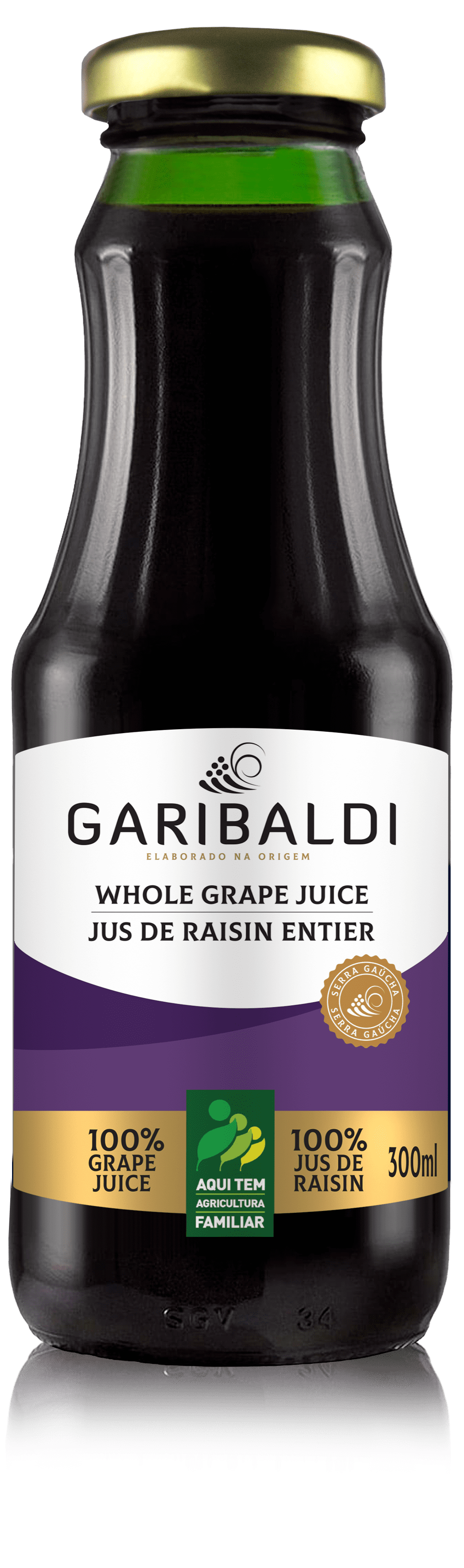 GARIBALDI - JUS DE RAISIN ROUGE ENTIER - BOITE DE 12x300ml - BB/MA: 31/JA/2026