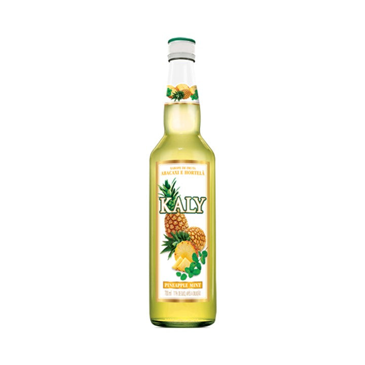 KALY - SIROP NATUREL DE ANANAS A LA MENTHE - BOITE DE 6x700ml - BB/MA: 30/MA/2025